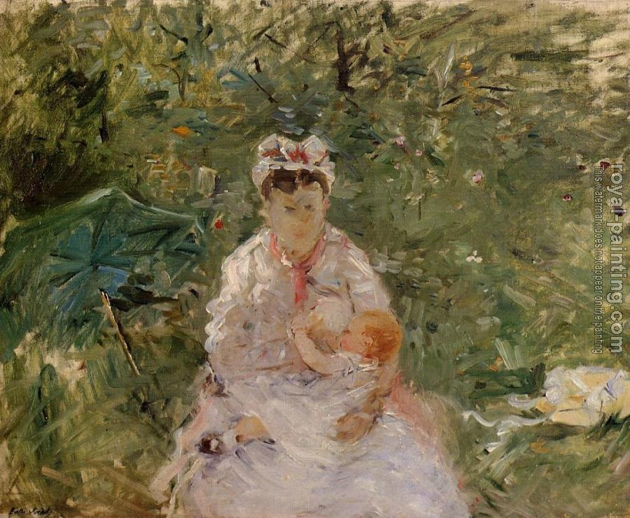 Berthe Morisot : The Wet Nurse Angele Feeding Julie Manet